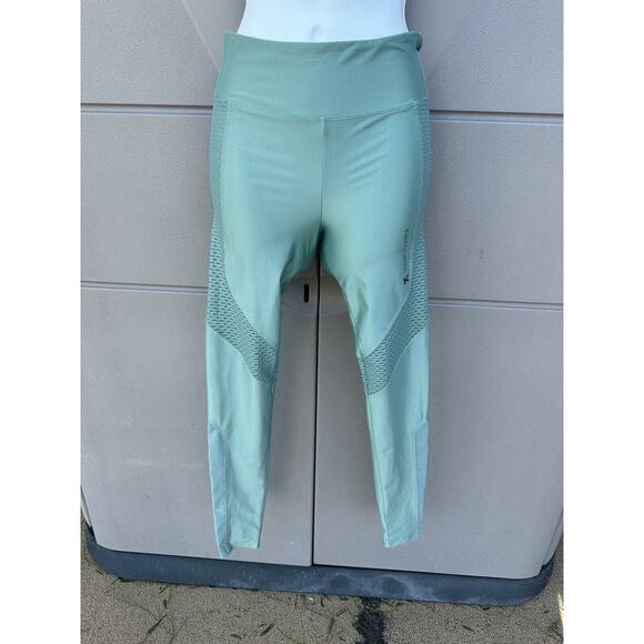 KORAL Emblem Lustrous High Rise Perforated w/ mesh Inserts Leggings Sage Green S - Picture 2 of 12